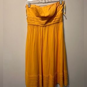 JCrew Yellow Dress Strapless